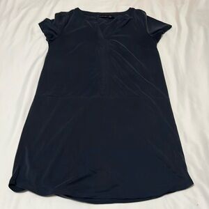 Tahari Navy Blue T-Shirt Dress